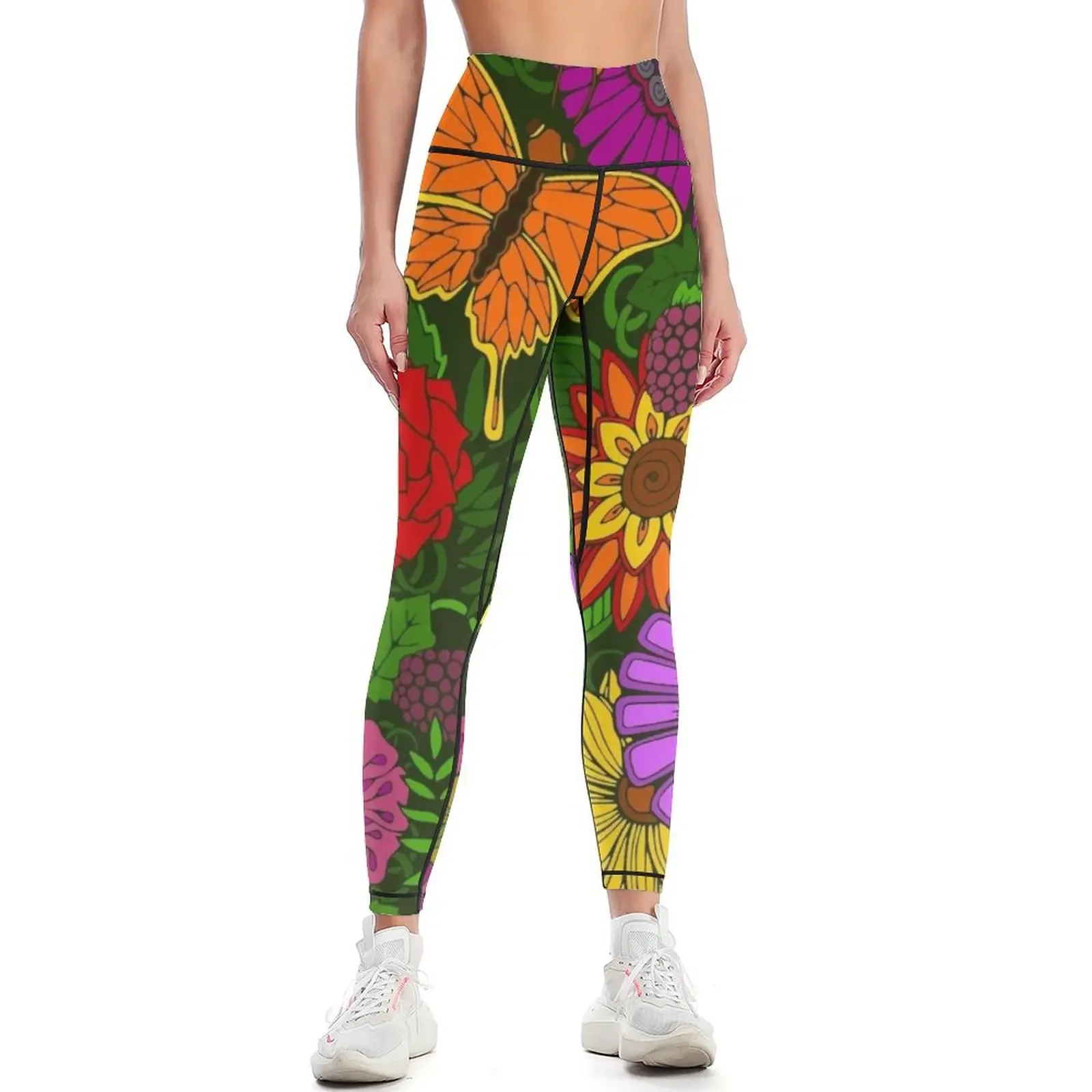 

Beautiful Botanical Floral Art Leggings harem pants Legging sexy woman Leginsy push up legings for fitness Womens Leggings