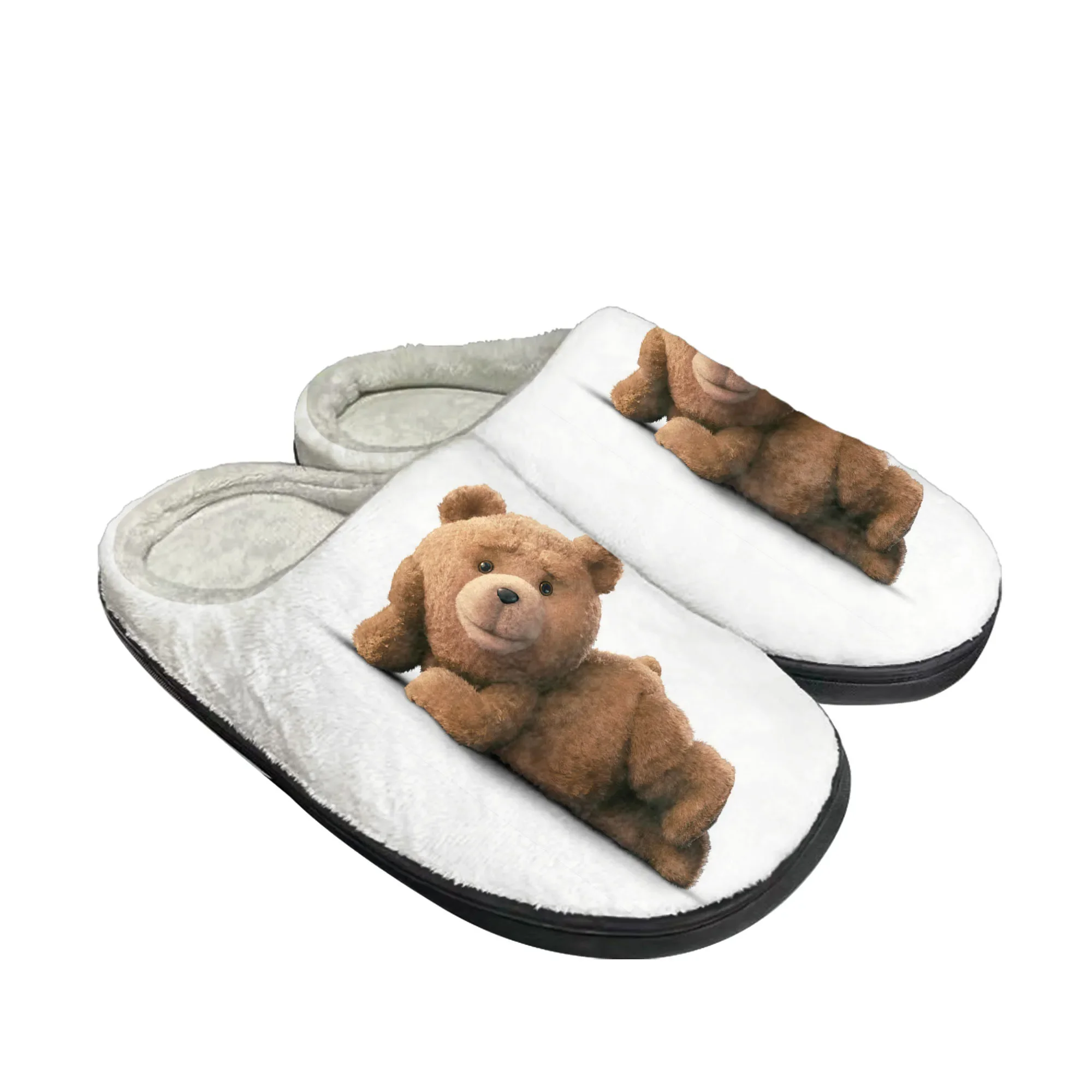 

Ted Bear Movie Beer Bath Home Cotton Slippers Mens Womens Plush Bedroom Casual Keep Warm Shoes Thermal Slipper Customized Shoe