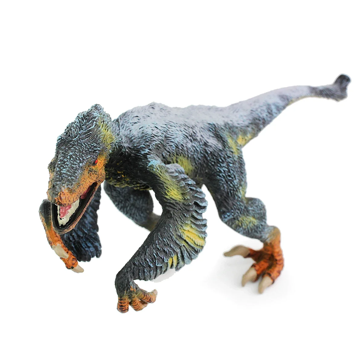 Jurajski dinozaur zabawki Utah Raptor solidna plastikowa imitacja zwierzęcia Model figurki prezent urodzinowy dla dzieci zabawka