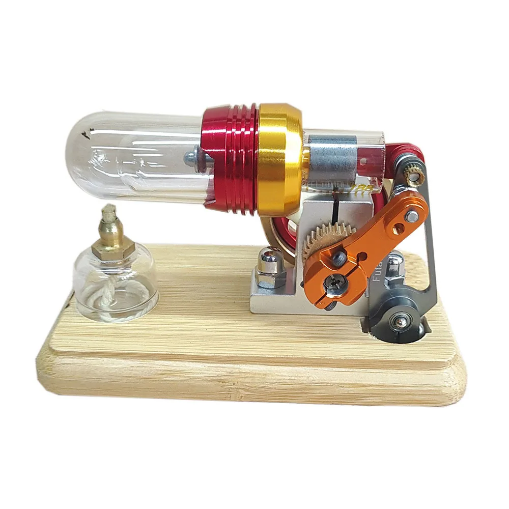 

Free Piston Stirling Engine Model Single Cylinder Geared Engine Scientific Physics Teaching Aid Metal Stirling Engine Model