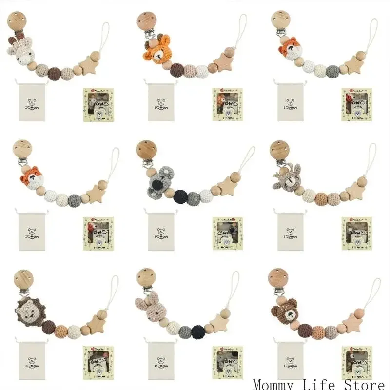 Infants Soother Chain Lightweight Baby Pacifier Holder Leash Secure Toy Attachment Lanyard Fall Prevention Strap