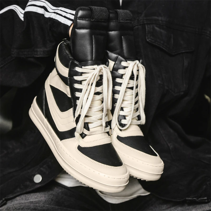 

2025 New Men’s Fashion Sneakers– Hong Kong Style, Chunky Sole, Height Increase, Breathable, Daily Commute & Sports