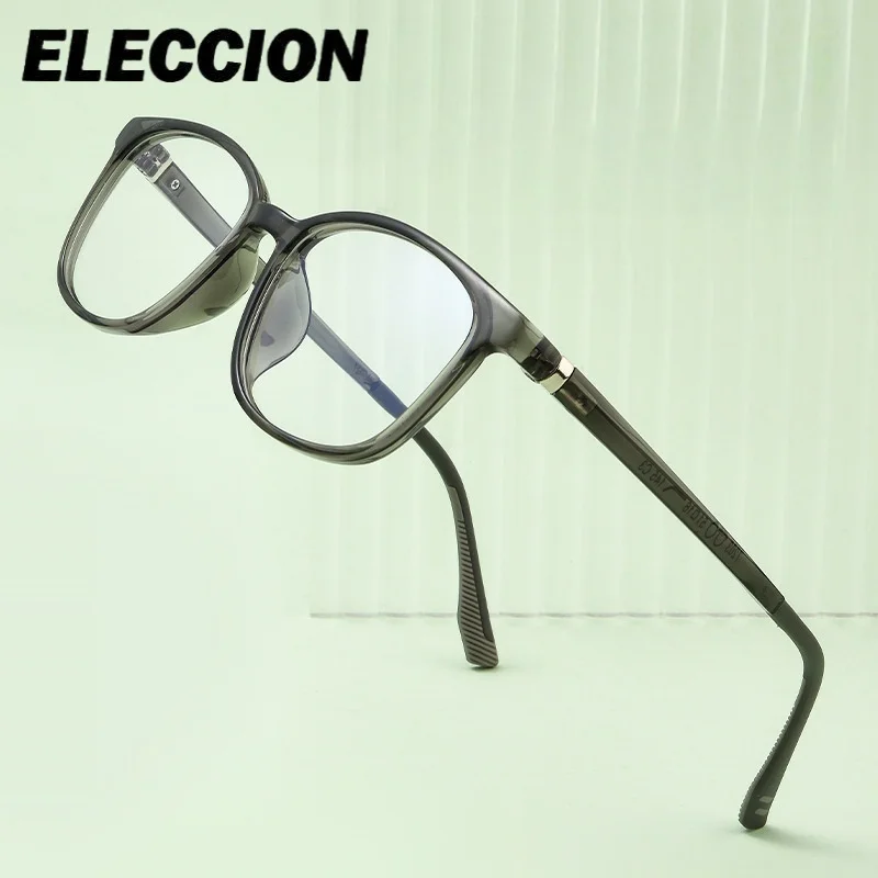 ELLECCION Prescription Glasses Anti Blue Ray  Ultra Light TR90  Fashion Women Men Graduated lenses Presbyopia  Myopia Eyewear