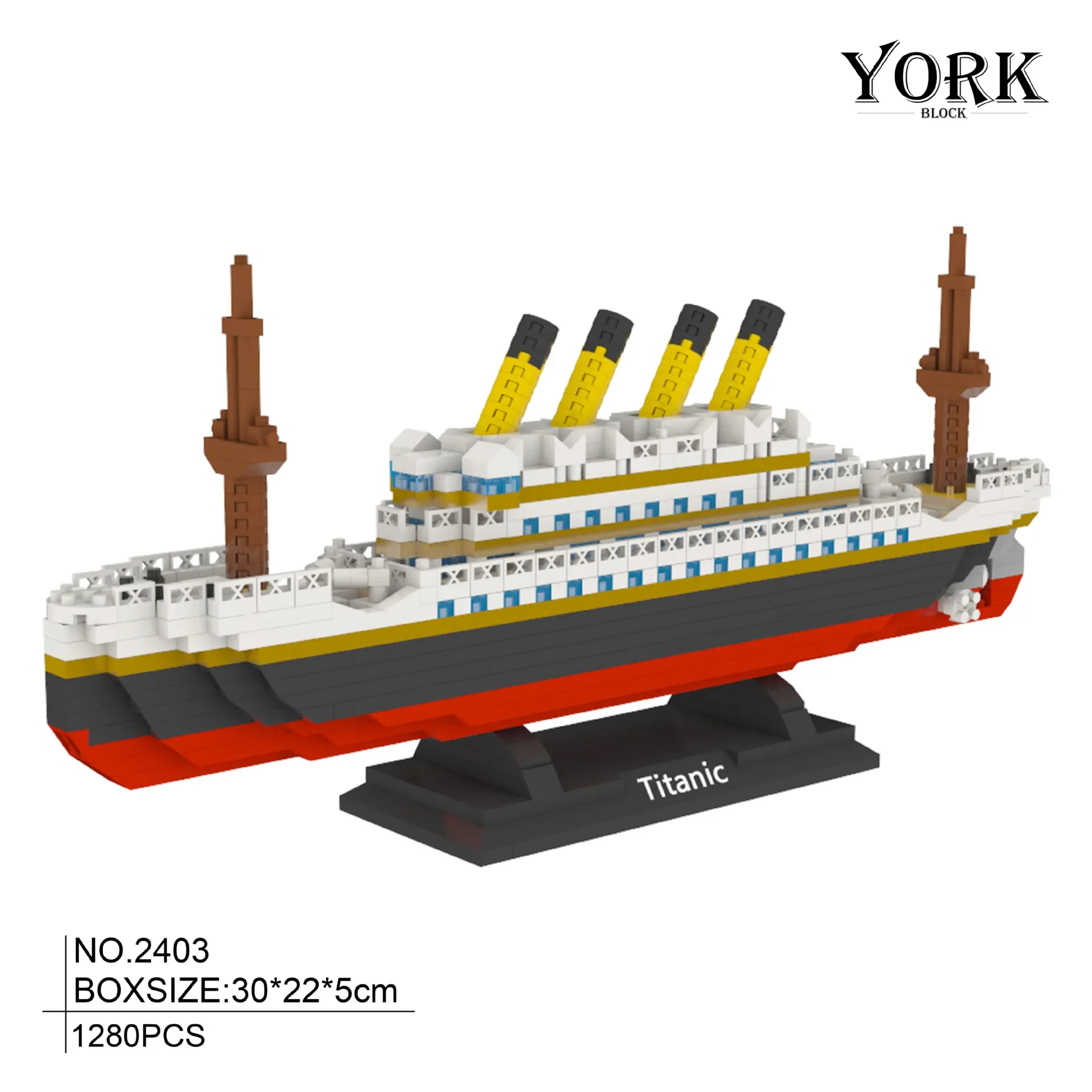 Modelo Titanic, bloques de construcción de crucero, colección de barcos MOC, juguetes de construcción DIY para niños, regalo de decoración del hogar