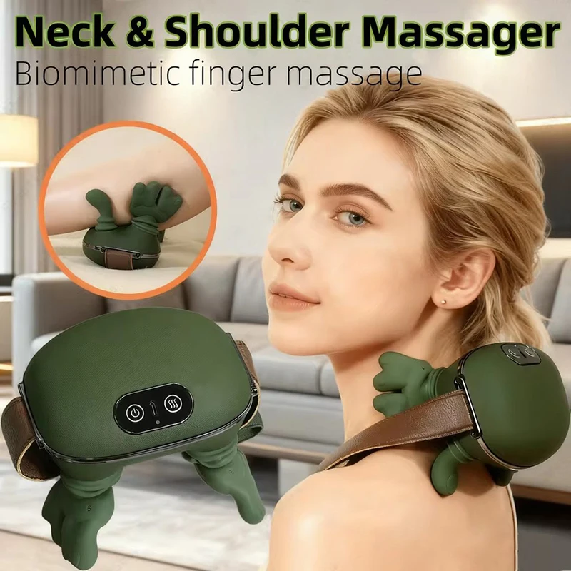 Electric Neck And Shoulder Muscle Massager Wireless Shoulder And Back Kneading Massage Shawl Neck masajeador Relax Pain Relief