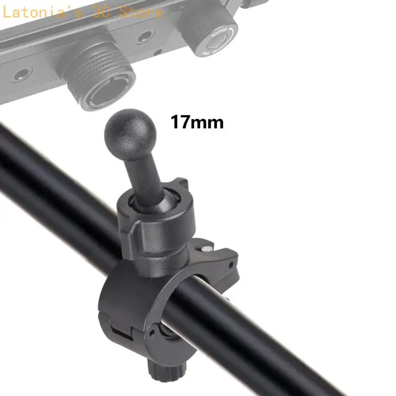 Einstellbare 17mm Kugelkopf Adapter für Telefon Kamera Halterung auf Fahrrad Lenker Stative X3UB – Detail 9