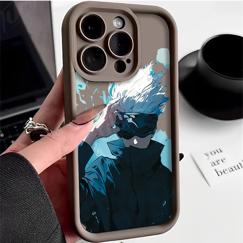 Etui Jujutsu Kaisen Gojo Satoru do Xiaomi POCO X6 X5 X4 GT F3 F4 F5 M6 Pro X3 NFC Mi 13T 12T 11T 13 12 11 Lite 5G NE Soft Cover