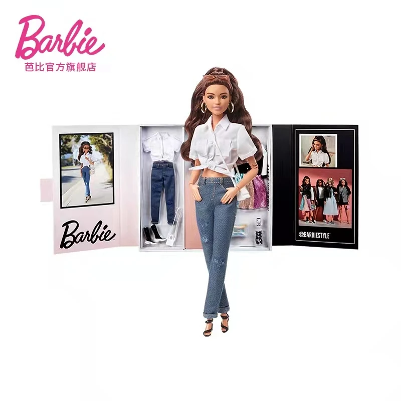 

Mattel Collection Toy Genuine Barbie Dolls Kawaii Toys for Girls Joint Mobility Birthdays Gifts Fashionable Classical Figures