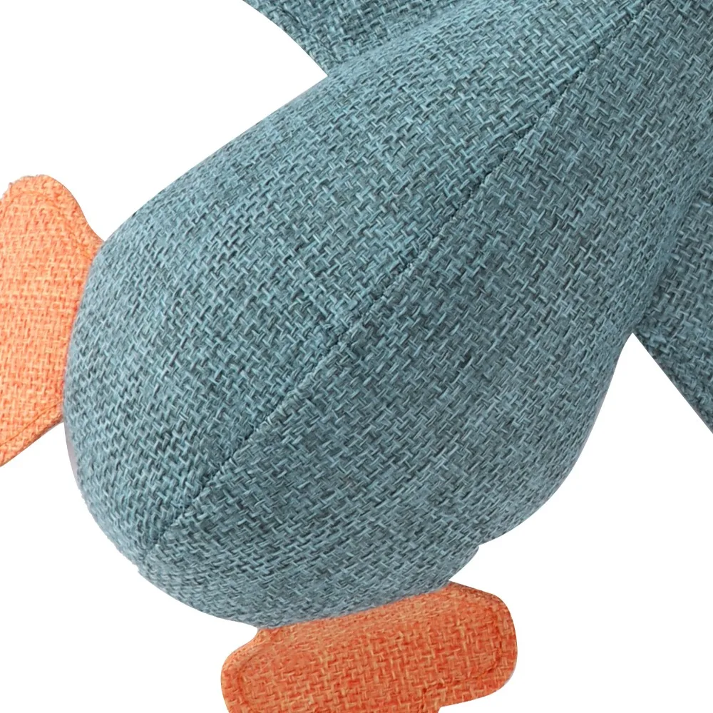 No Loose Thread Linen Fabric Goose Pet Surface Goose Shaped Dog Chew Squeaky Inside Tear Tough Squeaky Interactive Play