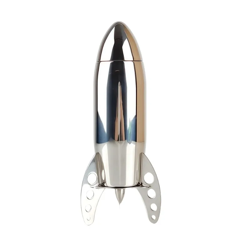 

Stainless steel rocket shaped mixer, fancy shaker 500ml creative snow cup mixer