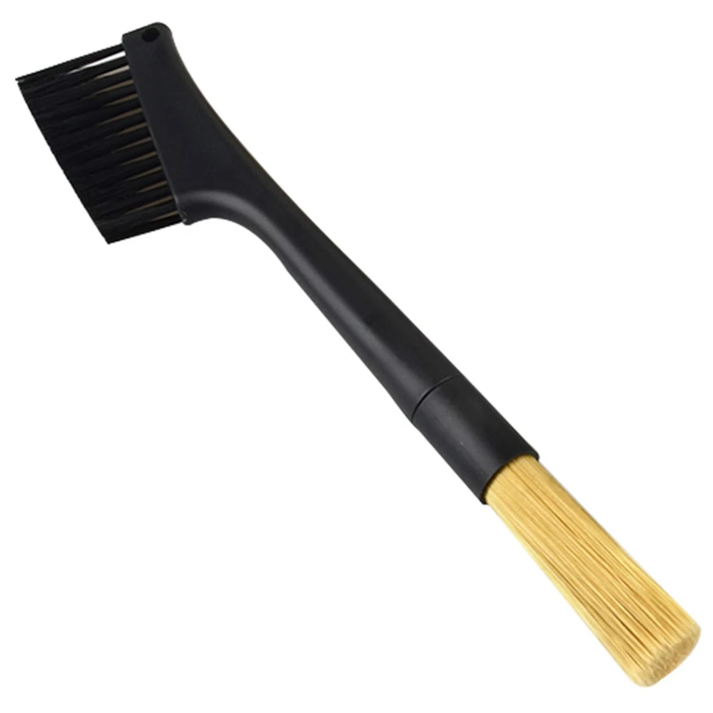 

Double Head Coffee Brush Espresso Coffee Grinder Machine Clean Brush Matcha Keyboard Dusting Tool Coffee Powder Brush HOT