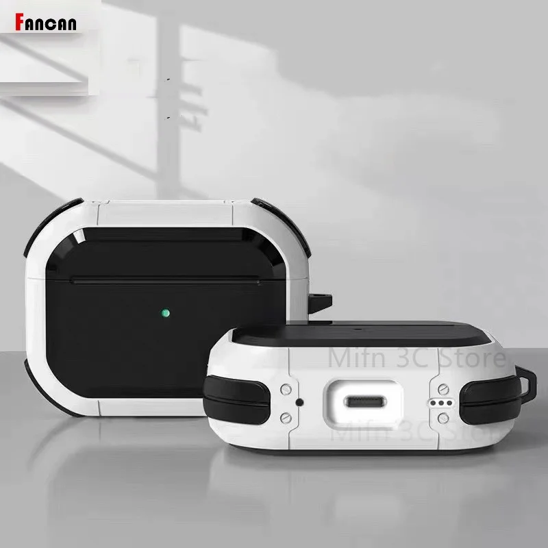 ﻿   ل New AirPods Pro3 2025 حافظة حماية كاملة للجسم مضادة للانزلاق حافظة مدرعة للنساء والرجال ل Air pods Pro 2 3 4 سماعات الأذن