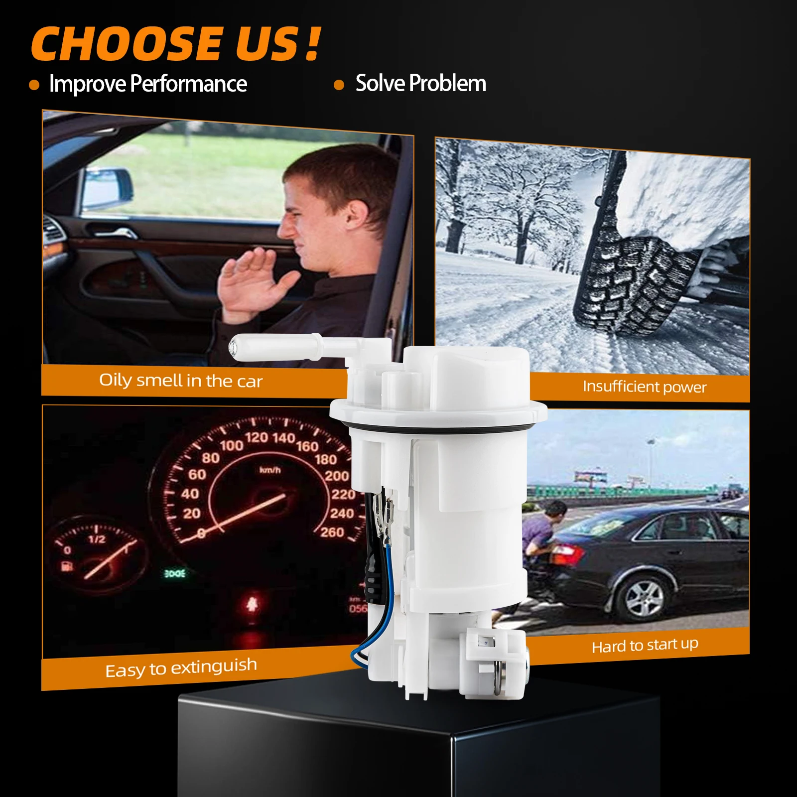 33D-13907-02-00 Fuel Pump Assembly Fit Yamaha YZ250F YZ250FX YZ450F YZ450FX WR250F WR450F 2010-2023