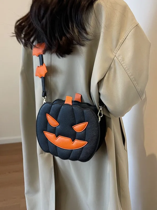 Pumpkin bag, Halloween bag, fashionable single-shoulder bag, creative crossbody bag bolso cruzado women bolsas bags for women