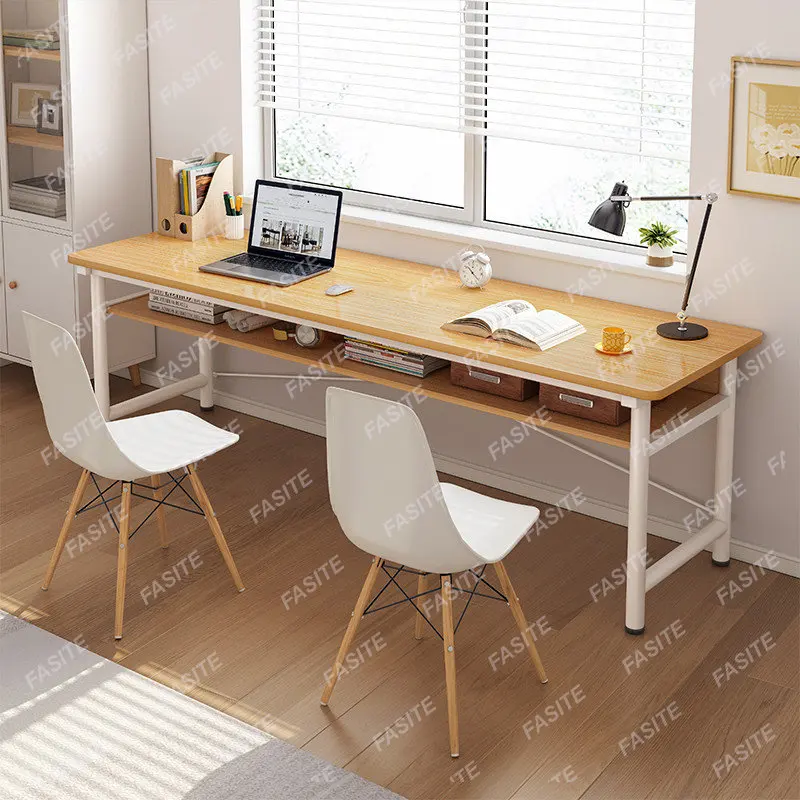 

Long desk, narrow desk against the wall, double desk, computer desk for learning to write.