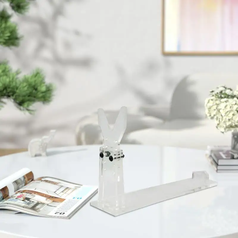1pcs New Arrival Boutique Store Shoe Display Props Clear Acrylic Pistols Holder Kids ToysGuns Model Collection Display Stand