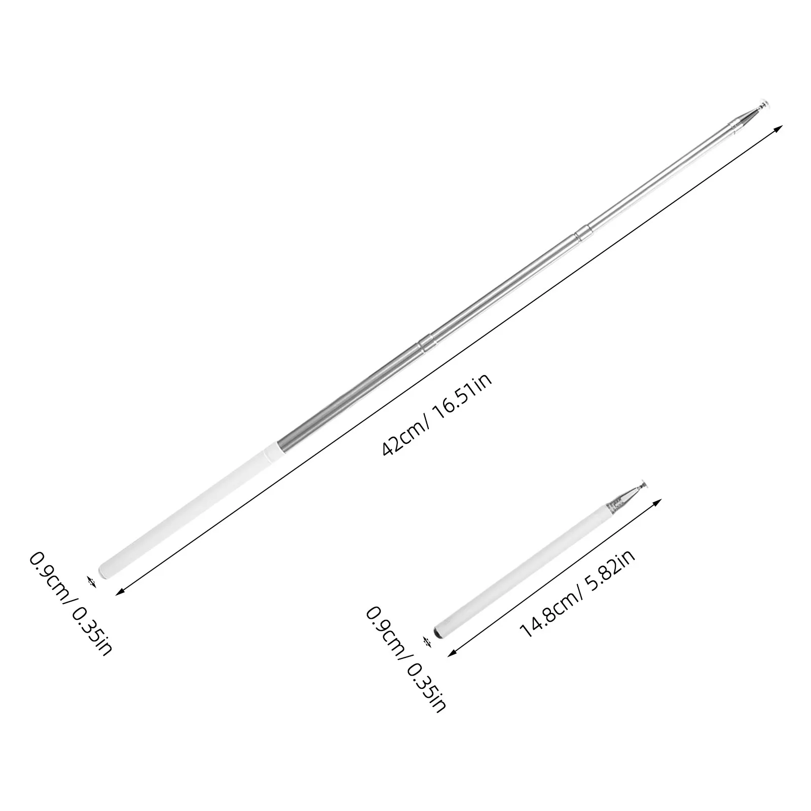 Stylus Pen for Touchscreen Retractable Disc Tip Tablet Stylus High Precision Capacitive Pen for Drawing Note Taking Compatible
