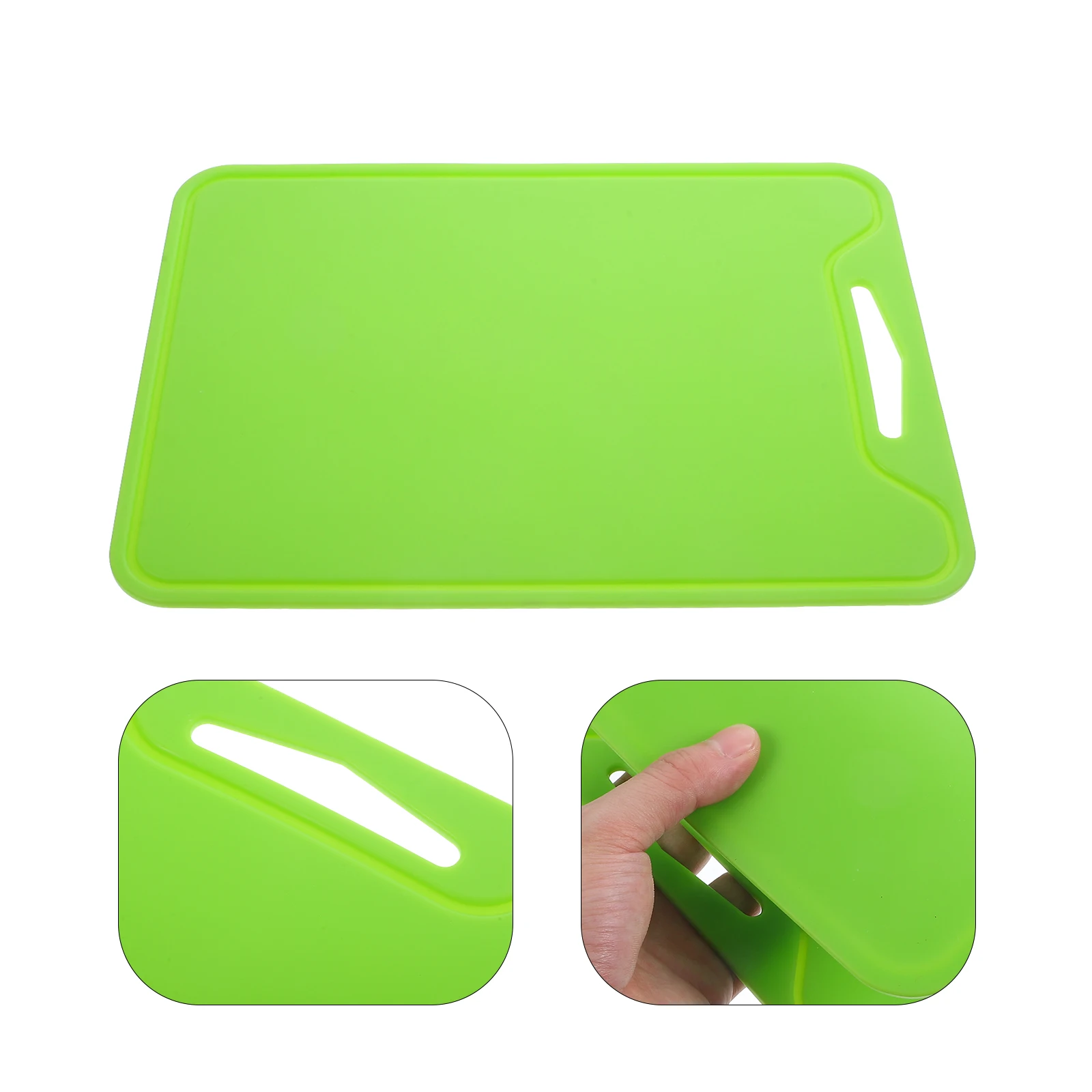 

Foldable Silicone Cutting Board Chopping Kitchen Tool Square Gel Folding Easy Clean Non Slip Green Purple