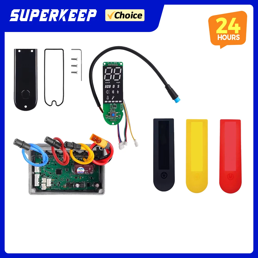 For Ninebot Max G30 Mainboard Display Panel Parts Controller Dashboard with Dashboard Housing Shell Silicone Protective Cover
