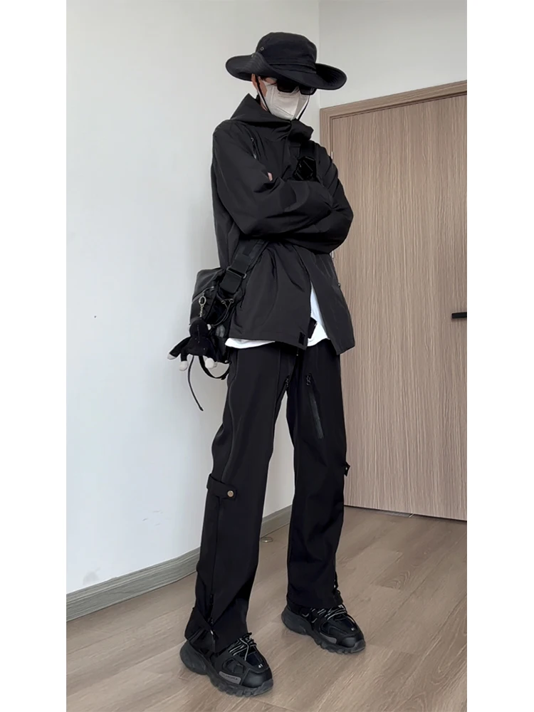 

Водонепроницаемый комплект для активного отдыха: мужской осенне-зимний костюм (куртка и брюки), молодежный повседневный спортивный костюм