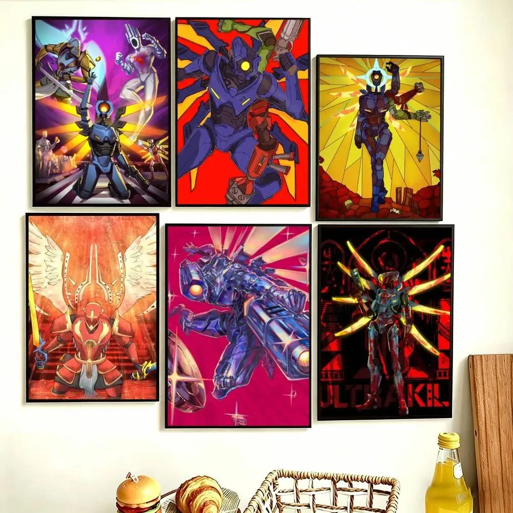 

Game ULTRAKILL Poster Perfect Space Sticker Self Adhesive for Office Home Theater Wall Art Decor Fancy Gift