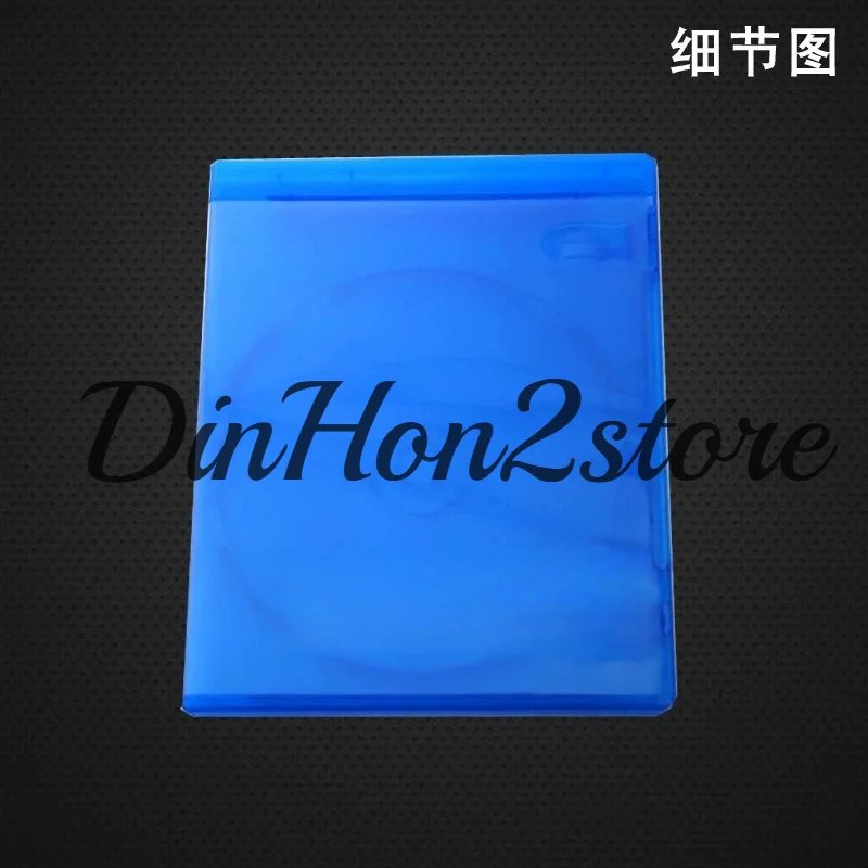 Light Blue Blu-ray Plastic Case, with Protective Sleeve for Inserting Cover Art