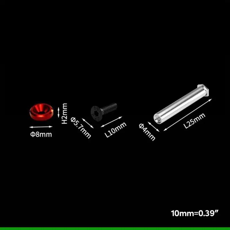 U55C Aluminium Alloy Screws Gaskets for PC Gamer Case Cooling Fans Paket 4