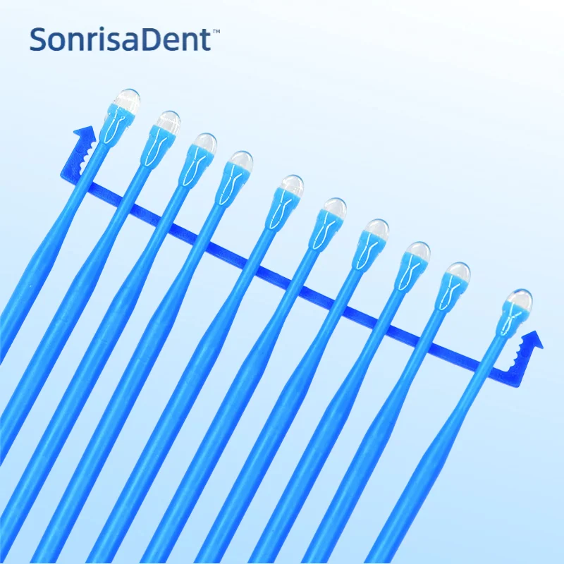 20Pcs/Box Dental Disposable Micro Applicator Brush Stick Adhesive Tip Applicator For Tooth Crown Porcelain Veneer Dentistry