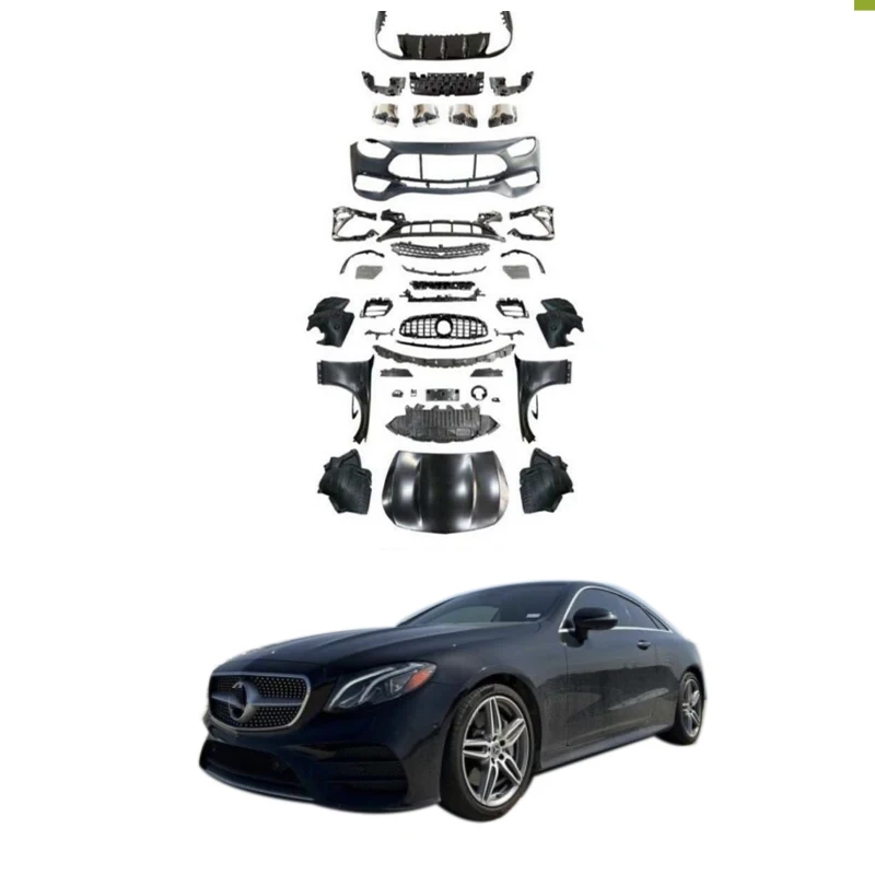 

STLF2021-2023 E Class Coupe C238 Sport Style Auto Body Systems New Hood Fender Front & Rear Bumper Diffuser Lip