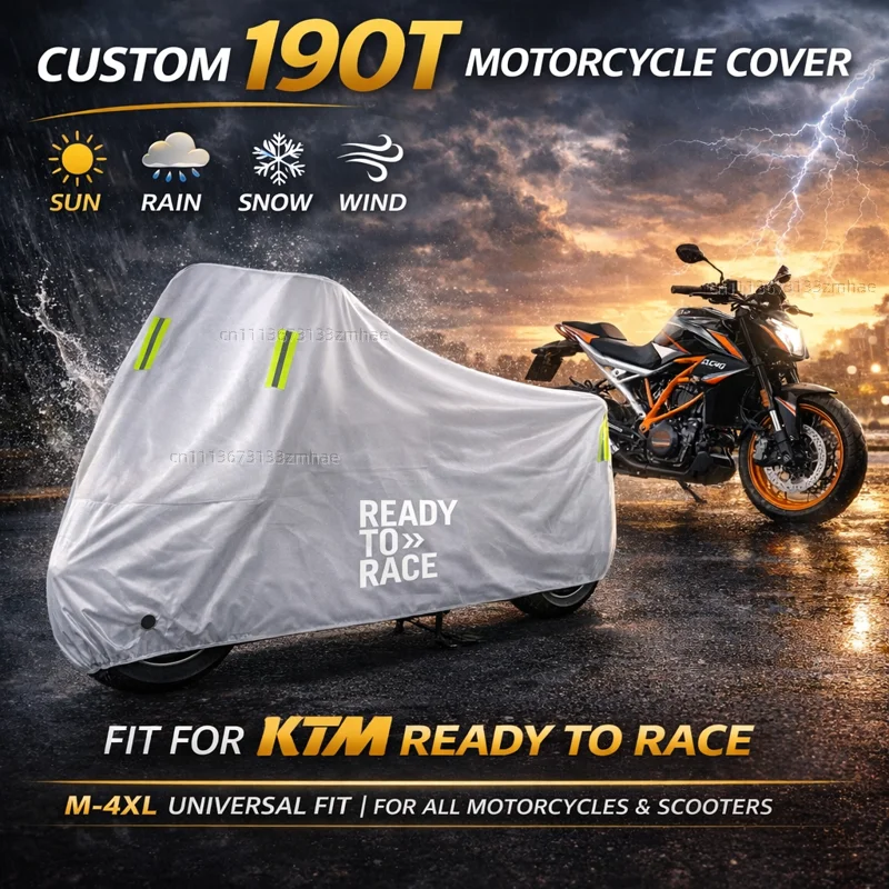 

For KTM Ready to Race Adv Duke 390 690 790 890 1190 Rc Motorcycle Cover Waterproof UV Protective All Weather Cover
