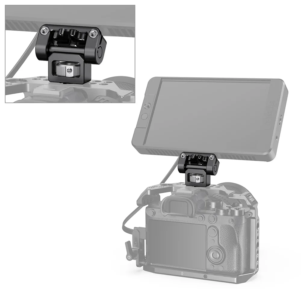 SmallRig Adjustable Quick Release Monitor Mount with Cold Shoe / 1/4