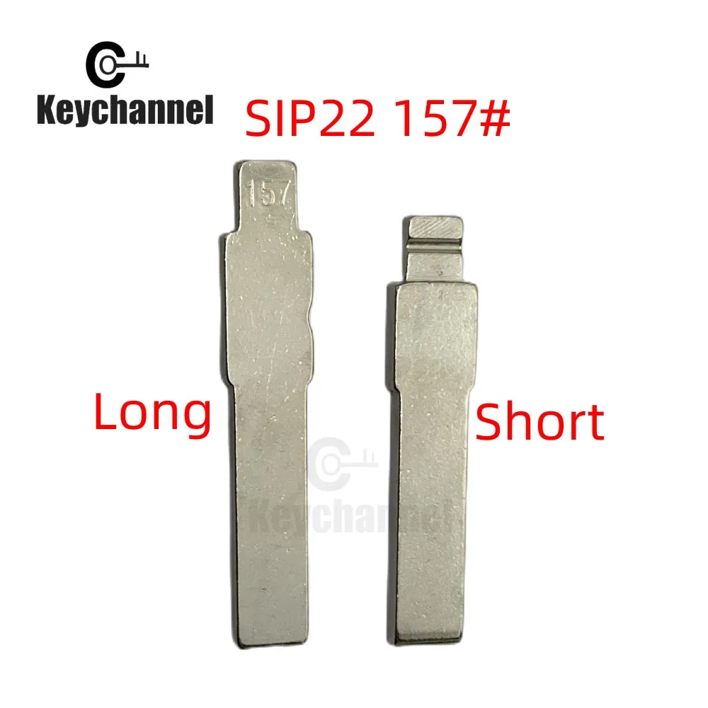 keychannel 5/10pcs SIP22 Key Blank Universal Car Key Blade 157# KD Key Blank Spare Remote Key for KD KEYDIY Xhorse VVDI FOR Fiat