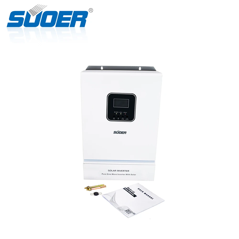 48VDC Off-Grid Solar Inverter Charr 6.2KW Frequency Hybrid Inverter MPPT Controller Sine Wave Output 60HZ Frequency Stock