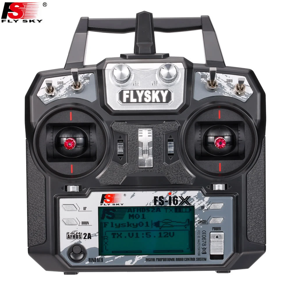 Flysky FS I6X 10CH 2.4GHz AFHDS 2A RC Radio Lipo Transmitter+IA6B/IA10B/X6B/A8S Receiver FPV Airplane Quadcopter Mini Drone