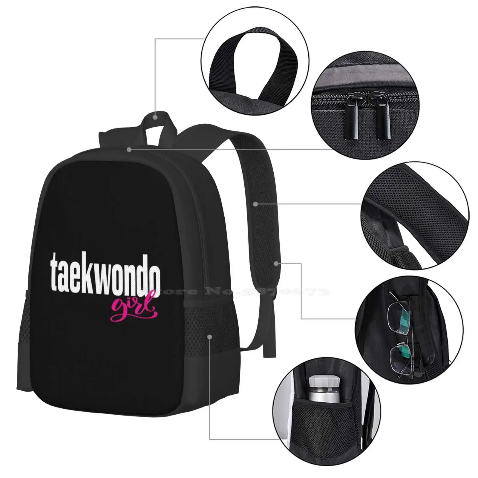 Bolsos Unisex de Taekwondo para niñas, mochila para estudiantes, Taekwondo para mamá, artes marciales, Taekwondo para hombres, recién llegados