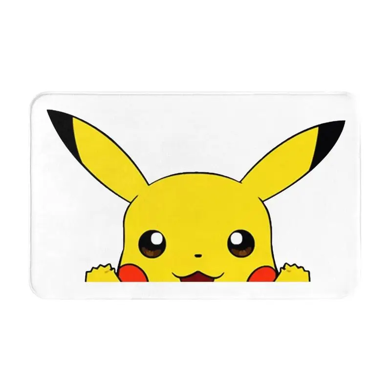 Custom Personalized Cartoon Animation Pokemon Pikachu Doormat Mat Anti-Slip Bath Kitchen Garage Rug Carpet 40*60cm