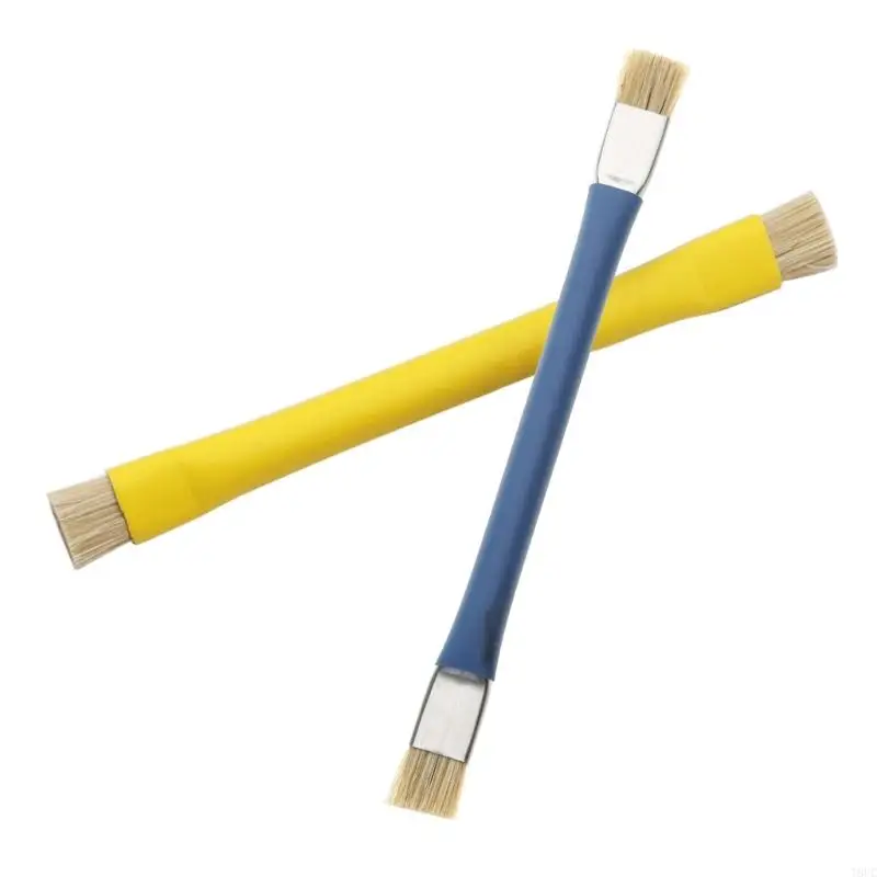 Conjunto escova esd antiestática para limpeza laboratório, 2 pacotes, adequado para teclado celular, tablet, pcb, bga,