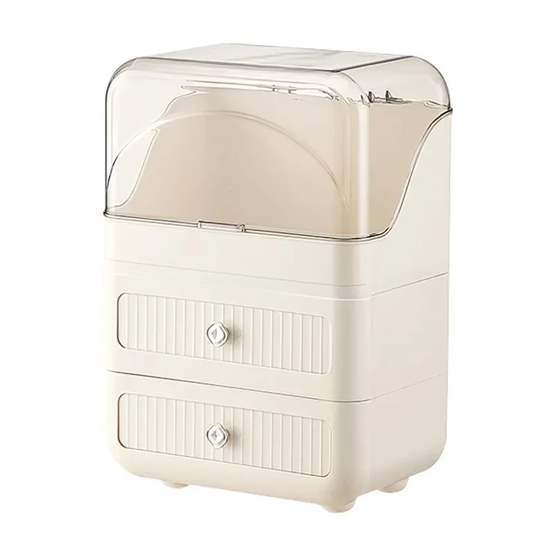 Multifunctional Cosmetic Storage BoxDressing Table Skincare Shelf with Drawers Desktop Makeup Organizer  Elegant Design