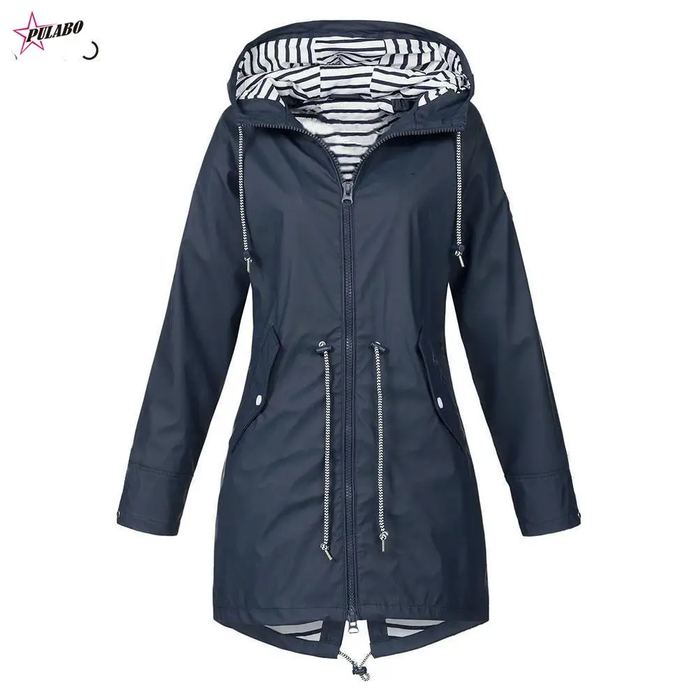 

PULABO 5XL Winter Jacket Long Coat Women Fashion Mountain Vintage Striped Print Woman Jackets Parka Womens Tops and Blouses