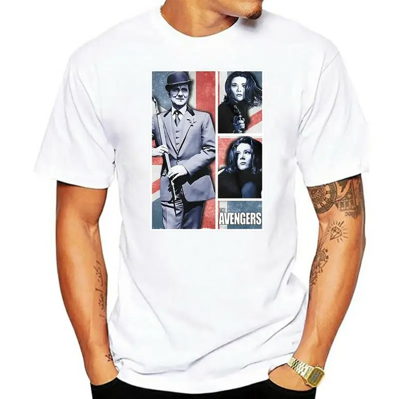 New The  T-Shirt John Steed Emma Peel Tee Sixties Macnee Rigg Cult TV TEE Shirt Summer Style Casual Wear