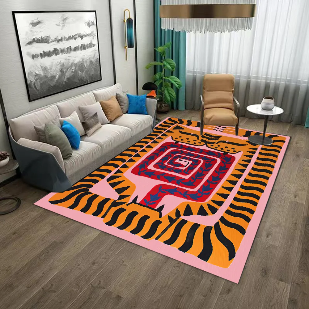 Retro Ancient Egyptian Abstract Non-Slip Area Rug for Living Room,Bedroom,Playroom,Kitchen Prayer Floor Mat Home Decor Rug Gift