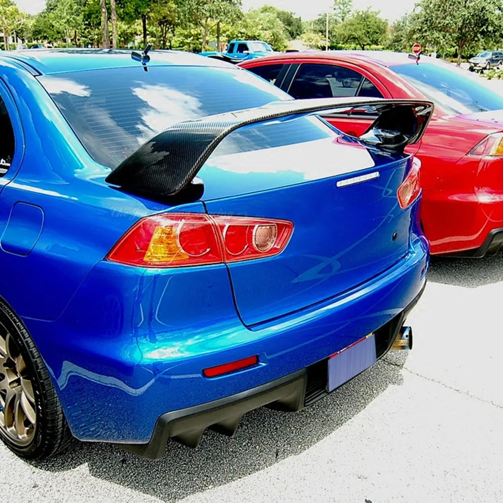 

Carbon Fiber Universal Wing For Mitsubishi evo x Gen Spoiler Modified Coupe Hatchback Typer