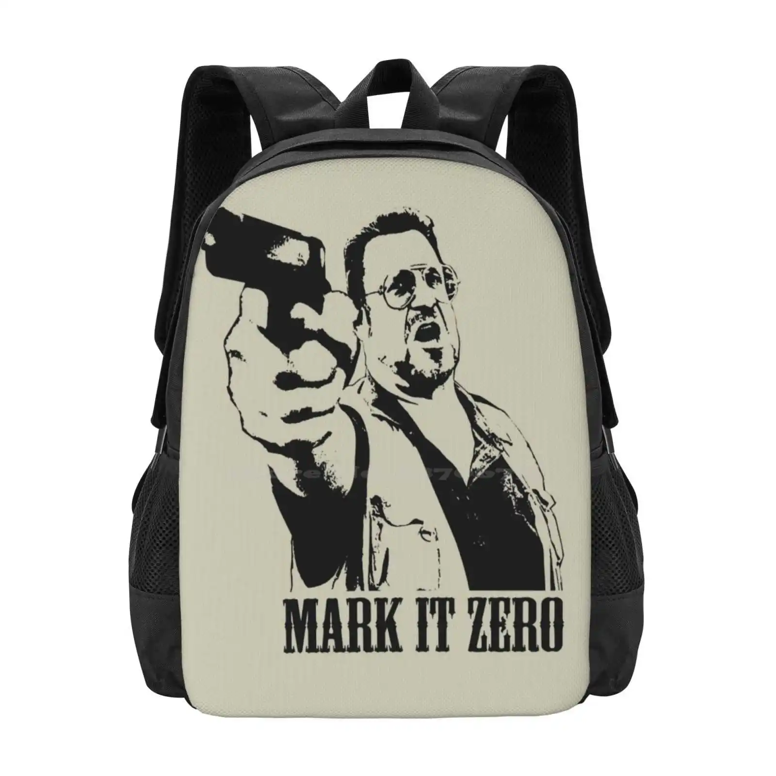 The Big Lebowski Mark It Zero Pattern Design Laptop Travel School Bags The Big Lebowski Mark It Zero Walter Sobchak