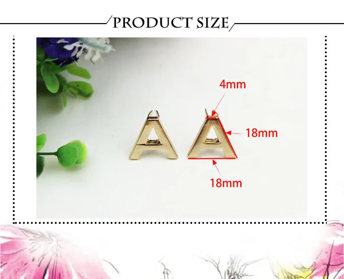 5 Stücke DIY Englisch 26 Buchstaben Metallnieten Klaue Nieten Für Taschen Kleidung Hüte Leder Dekor Alphabete Klaue Niet Handgemachte Handwerk – Detail 3