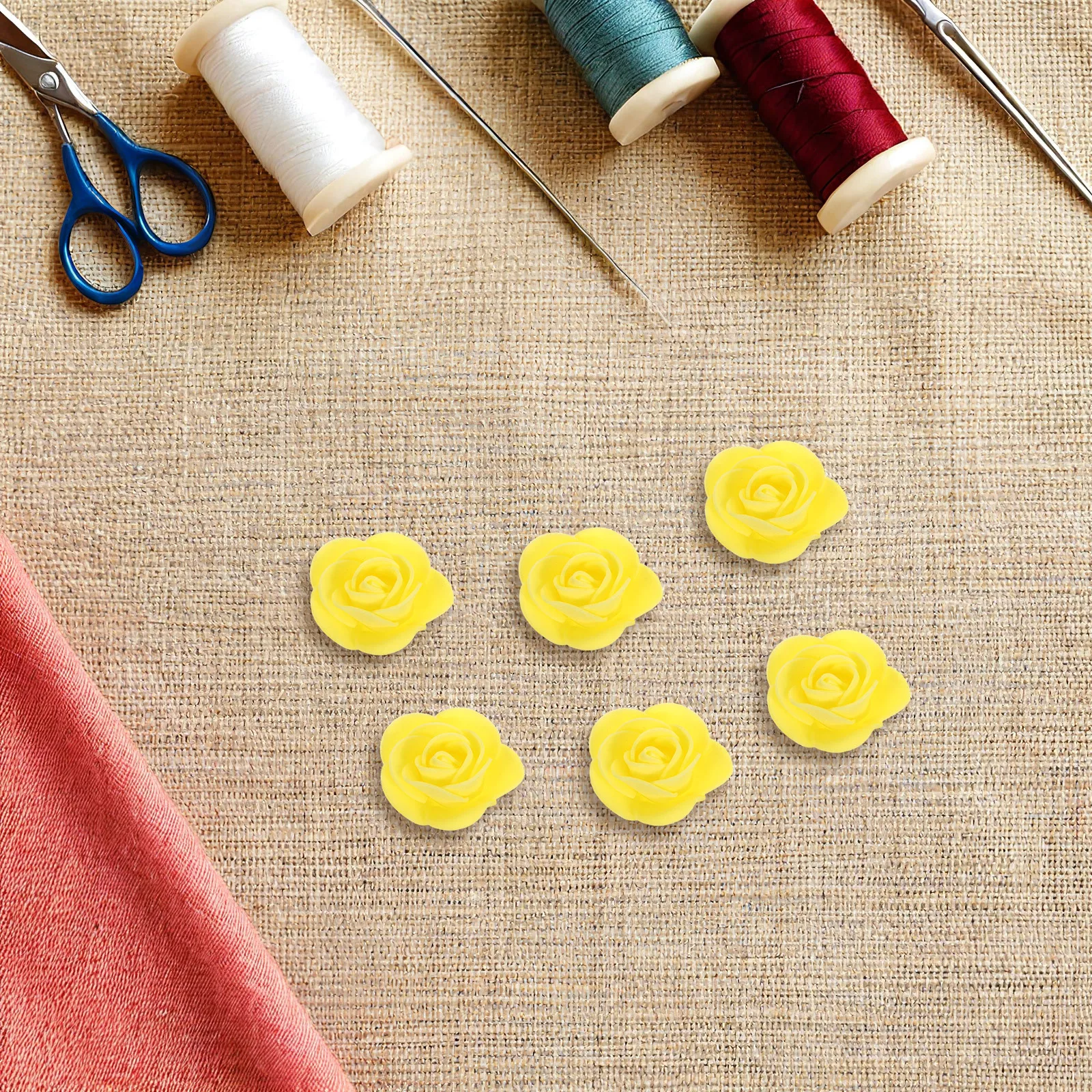 

500Pcs Mini Artificial Silk Rose Heads Faux Flowers for DIY Crafts Wedding Party Table Centerpieces Home Decorations