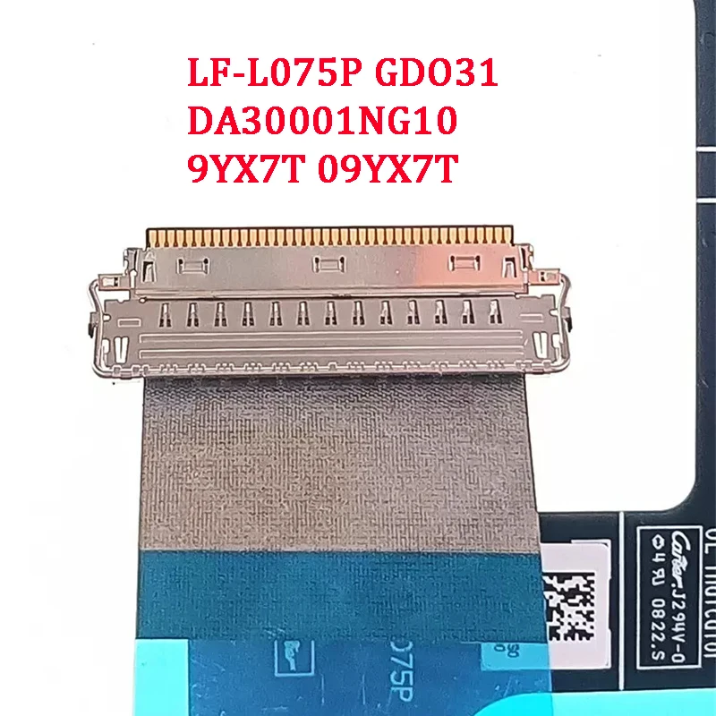 Imagem -03 - Cabo Original do Portátil Lcd Oled Fpc Dell Xps 13 Xps Além Disso 9320 2023 Gdo31 Lf-l075p Da30001ng10 09yx7t Lf-l079p 0t6vdg Novo