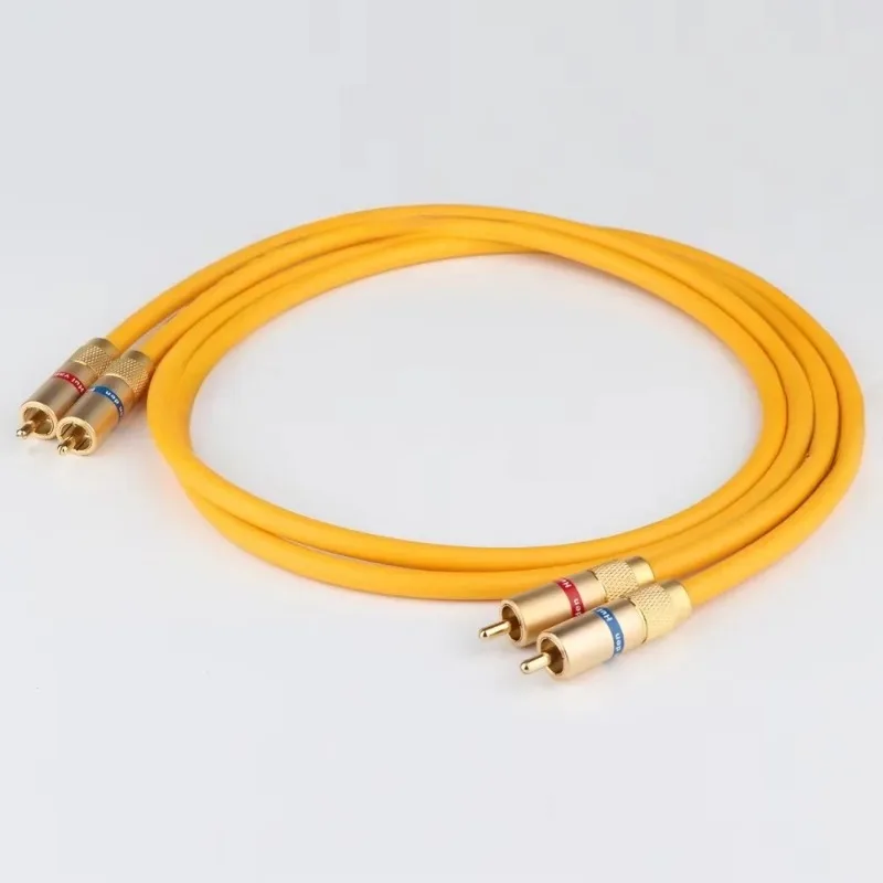 

A-611 VDH MC D102 MK III HYBRID RCA Interconnect Cable Wire with Gold Plated RCA Plug Hifi Audio Extension Cord