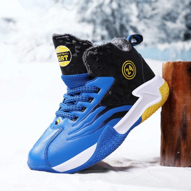 

Children Basketball Shoes for Boys Girls Kids Teenagers Breathable Non-slip Lace Up Indoor Outdoor Training Sneakers Tennis Shoe