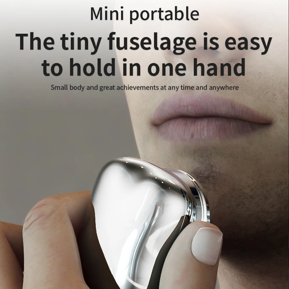 Mini Electric Travel Shaver For Men Pocket Size USB Rechargeable Portable Painless Cordless Trimmer Knive Face Beard Razor