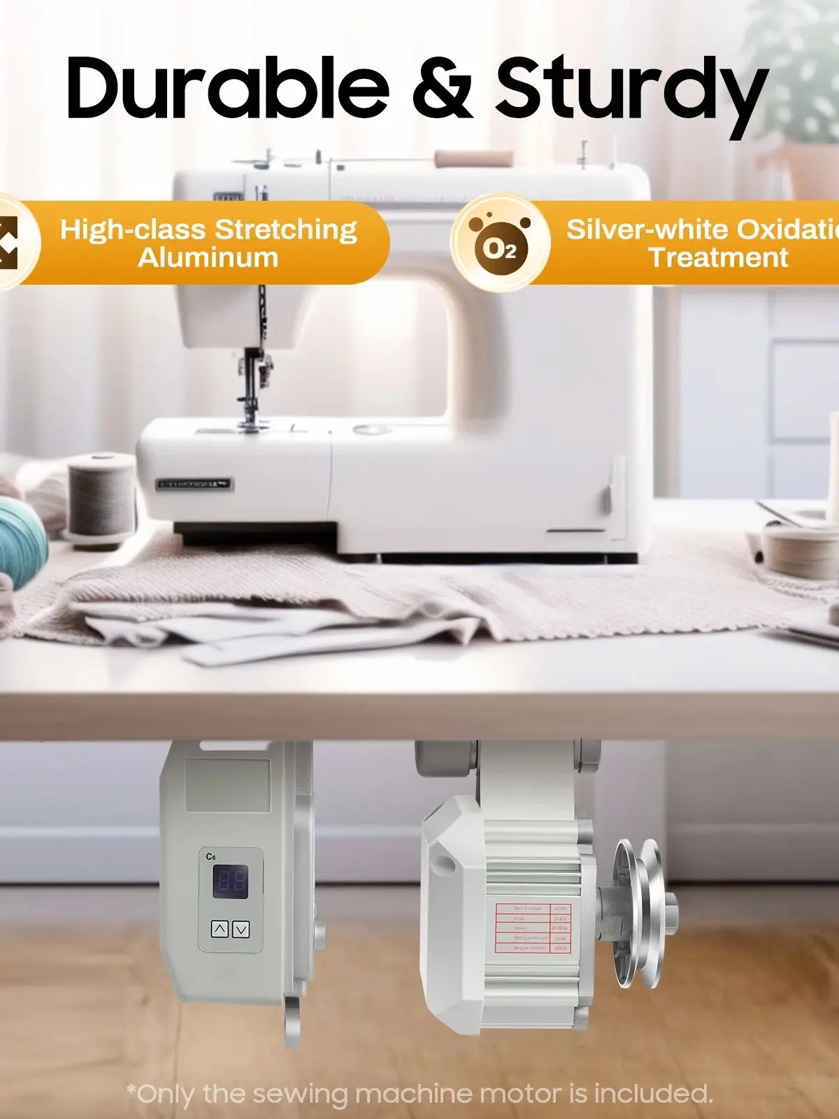 Moteur de Machine à coudre sans brosse 550W 200-4500 tr/min pour Machine à coudre industrielle, moteur silencieux à économie d'énergie